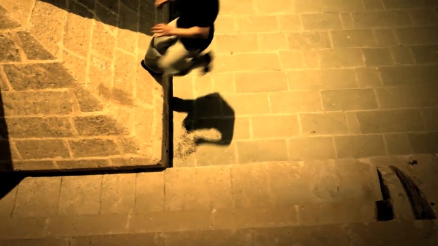 Video Reference: Wall, Shadow, Snapshot, Flip (acrobatic), Freestyle walking, Street stunts, Floor, Flooring, Square