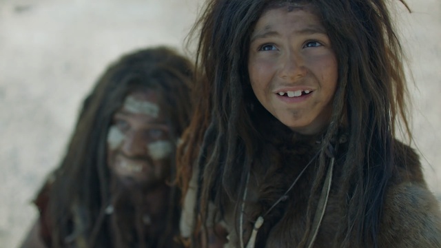 Video Reference: girl, long hair, black hair, fur, brown hair, smile, Person