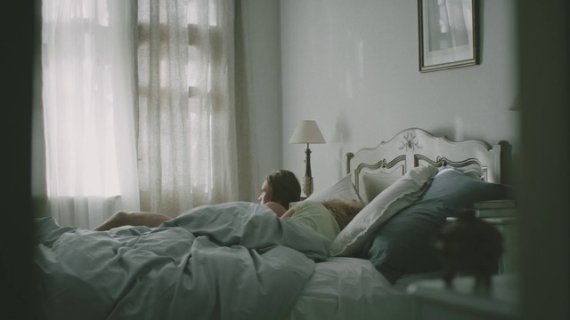 Video Reference: Bed, Room, Bed sheet, Bedroom, Comfort, Furniture, Bedding, Curtain, Wall, Textile
