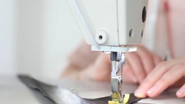 Video Reference: sewing machine, sewing, sewing machine needle, Person