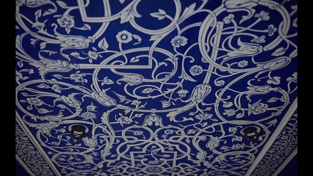 Video Reference: Blue, Pattern, Motif, Cobalt blue, Visual arts, Design, Art, Textile, Paisley, Paisley