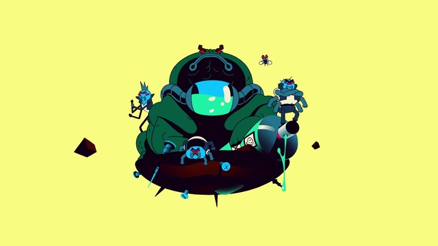 Video Reference: Green, Illustration, Cartoon, Graphic design, Art, Design, Space, Fictional character, Graphics