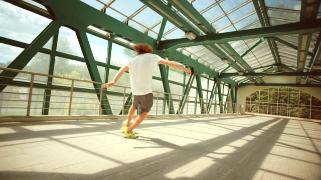 Video Reference: Daylighting, Architecture, Footwear, Roof, Window, Recreation, Photography, Skateboard, Plant, Leisure