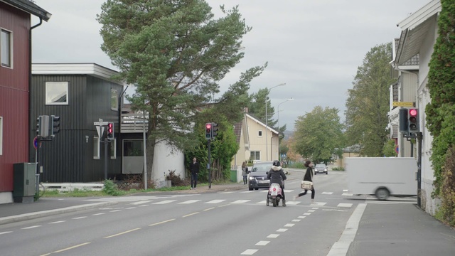 Video Reference: Residential area, Town, Neighbourhood, Road, Lane, Street, Pedestrian, Mode of transport, Thoroughfare, Suburb