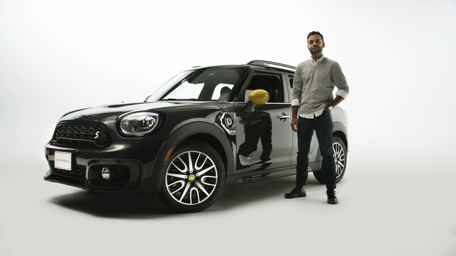Video Reference: Land vehicle, Vehicle, Car, Mini, Mini cooper, Automotive design, Motor vehicle, Subcompact car, Mini e, Rim, Person