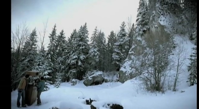 Video Reference: snow, winter, tree, ecosystem, freezing, wilderness, geological phenomenon, fir, sky, forest