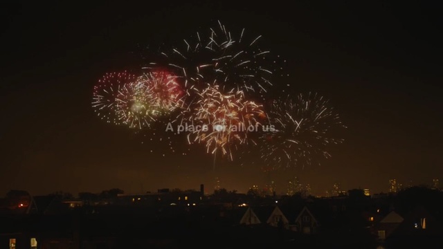 Video Reference: Fireworks, Sky, New Years Day, Night, Midnight, Atmospheric phenomenon, Event, Holiday, Festival, Darkness