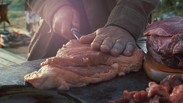 Video Reference: Food, Cuisine, Dish, Veal, Meat, Flesh, Ingredient, Red meat, Animal fat, Pork