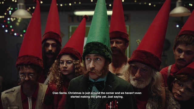 Video Reference: Event, Christmas, Christmas eve, Holiday, Fictional character, Facial hair