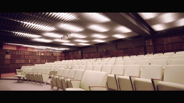Video Reference: Auditorium, Building, Ceiling, Architecture, Function hall, Sky, Theatre, Performing arts center, Room, Conference hall