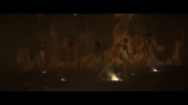 Video Reference: darkness, light, screenshot, night, flame, performance art, scene, midnight, smoke, heat