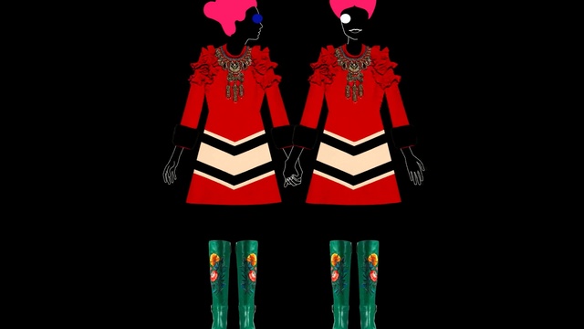 Video Reference: red, graphic design, outerwear, font, darkness, computer wallpaper, fictional character, illustration, graphics, costume design, Person