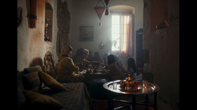 Video Reference: Room, Living room, Furniture, Interior design, Table, House, Couch, Chair, Building, Darkness