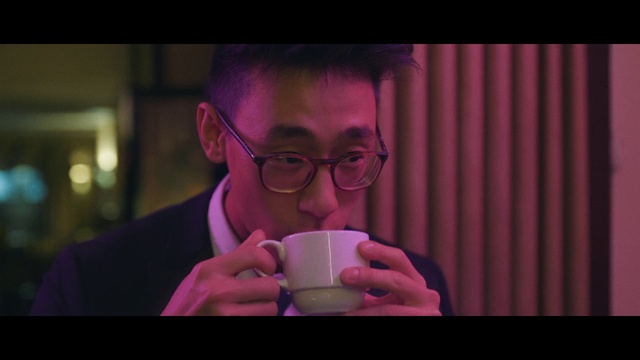 Video Reference: Eyewear, Hair, Red, Head, Glasses, Magenta, Facial hair, Vision care, Purple, Lip