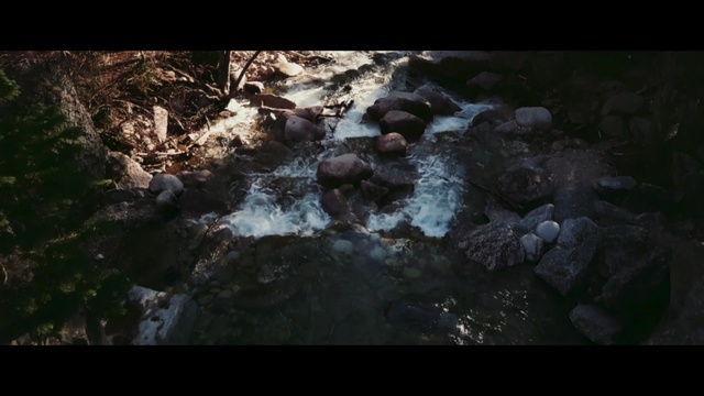 Video Reference: water, body of water, watercourse, stream, river, rock, water resources, screenshot, geological phenomenon, water feature