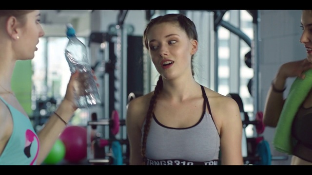 Video Reference: Shoulder, Water, Arm, Muscle, Chest, Joint, Physical fitness, Room, Abdomen, Smile