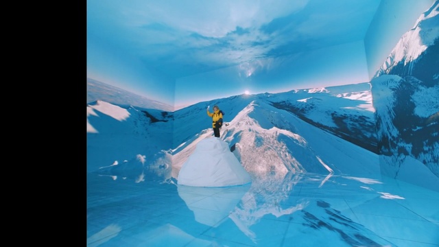 Video Reference: Polar ice cap, Ice cave, Glacial landform, Ice, Arctic, Glacier, Natural environment, Iceberg, Ice cap, Sky, Person