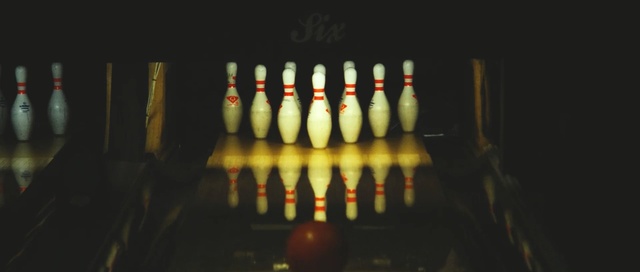 Video Reference: ninepin, bowling pin, bowling equipment, game equipment, bottle, tenpin, equipment, drink, glass, alcohol, bottles