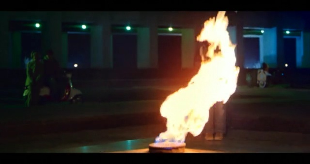 Video Reference: fire, flame, heat, entertainment, performance art, event, campfire, darkness, poi, fun