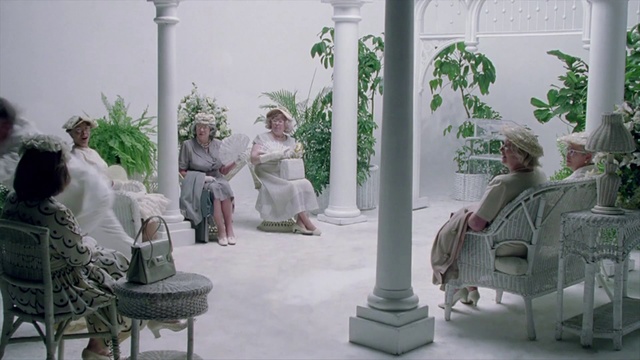 Video Reference: Green, Statue, Sculpture, Houseplant, Tree, Room, Plant, Adaptation, Art, Architecture, Person