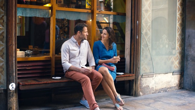 Video Reference: Photograph, People, Blue, Sitting, Snapshot, Yellow, Vacation, Fun, Leg, Leisure, Person