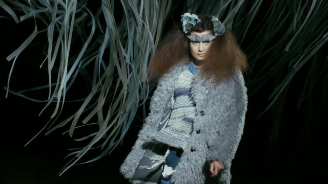 Video Reference: fashion, fashion model, darkness, black hair, haute couture, girl, fur, fashion design, Person