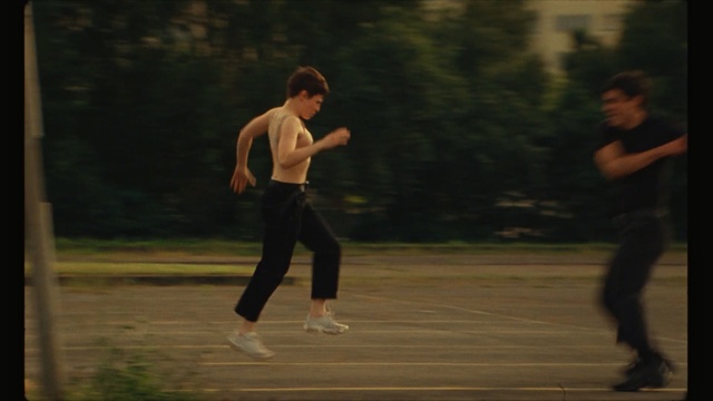 Video Reference: man, fun, girl, recreation, physical exercise, performing arts, running, choreography, leisure, evening, Person