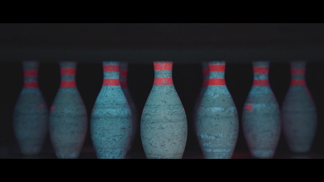 Video Reference: bowling pin, bowling equipment, bowling ball, bottle, glass bottle, nail, plastic bottle, still life photography, water, Person