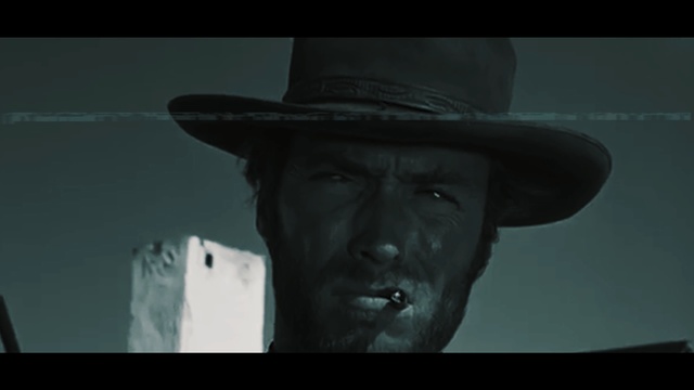 Video Reference: Face, Black, Head, Human, Black-and-white, Headgear, Photography, Screenshot, Hat, Darkness