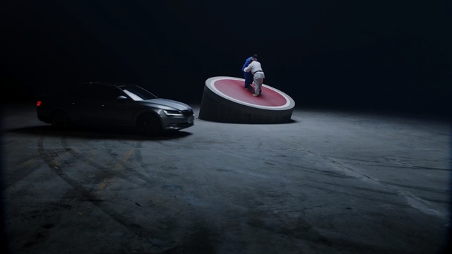 Video Reference: Automotive design, Vehicle, Automotive lighting, Car, Performance car, Bumper, Compact car, Supercar, Darkness, Wheel