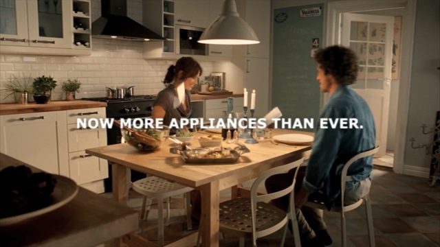 Video Reference: countertop, room, kitchen, table, furniture, interior design, dining room, Person