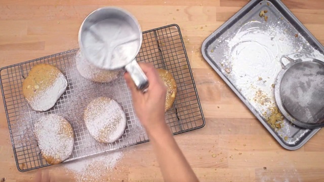 Video Reference: baking, flour, ingredient, topview, top shot, top view