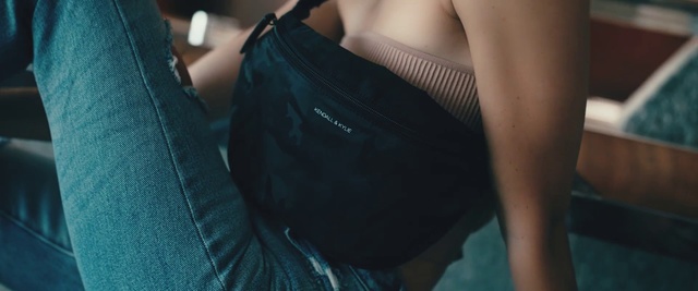 Video Reference: Blue, Shoulder, Turquoise, Black hair, Arm, Dress, Hand, Neck, Chest, Jeans