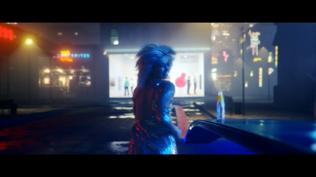 Video Reference: blue, light, darkness, snapshot, night, lighting, fun, screenshot, midnight, girl