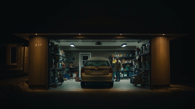 Video Reference: Night, Building, Car, Vehicle, Architecture, Automotive exterior, Darkness, Person