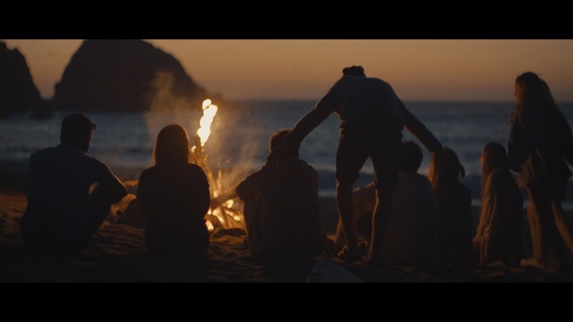 Video Reference: Sky, Heat, Water, Fun, Fire, Human, Backlighting, Sea, Photography, Crowd, Person