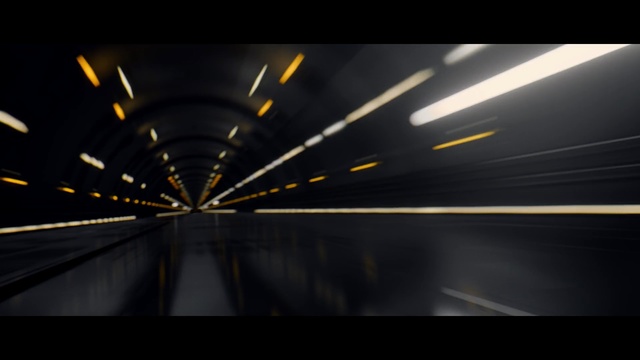 Video Reference: Black, Light, Line, Infrastructure, Tunnel, Mode of transport, Road, Symmetry, Night, Architecture