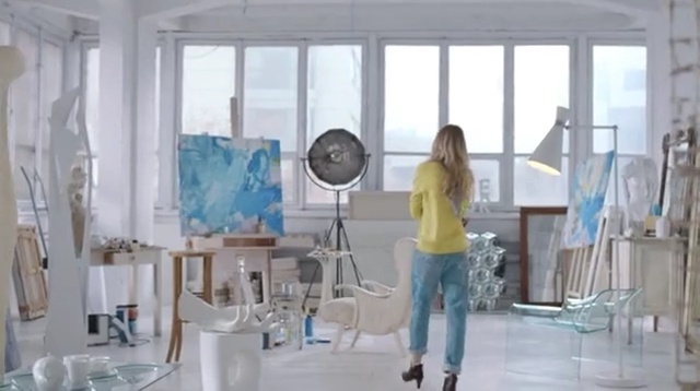 Video Reference: Interior design, Ceiling, Room, Furniture, Window, Architecture, Building, Table, Office, Daylighting, Person