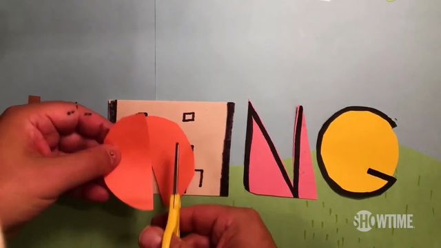 Video Reference: red, yellow, material, font, finger, play, art, paper, Person