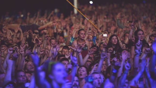 Video Reference: Crowd, Audience, People, Product, Performance, Event, Fan, Cheering, Fun, Rock concert, Person