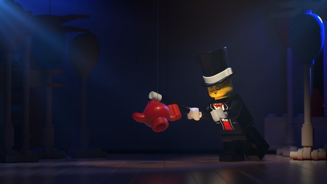 Video Reference: Cartoon, Toy, Lego, Fictional character, Fiction, Space, Darkness, Action figure