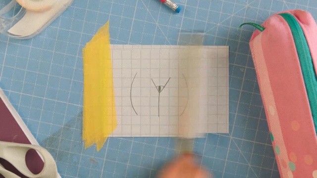 Video Reference: blue, yellow, textile, material, paper, design, pattern, floor, angle, product