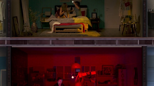 Video Reference: Red, Room, Adventure game, Animation, Screenshot, Furniture, House, Table, Interior design, Art