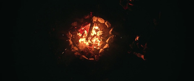 Video Reference: Heat, Fire, Light, Flame, Sky, Darkness, Night, Event, Geological phenomenon, Campfire
