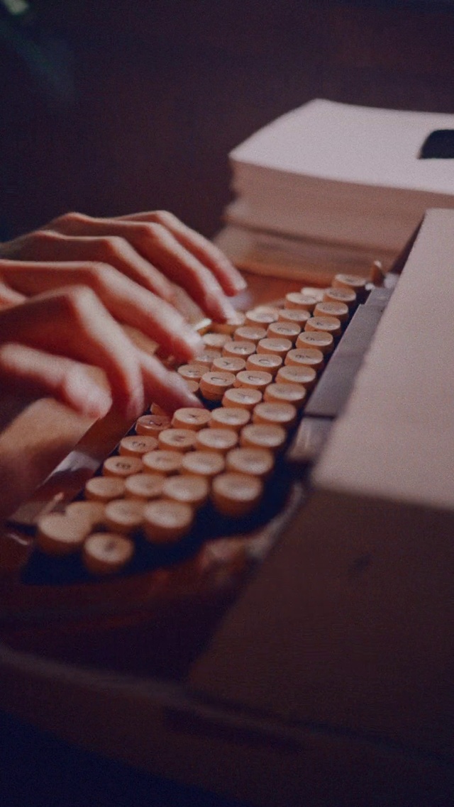 Video Reference: Office equipment, Typewriter, Hand, Nail, Technology, Finger, Food, Computer keyboard, Flesh, Cuisine