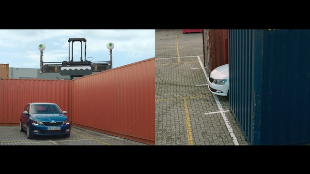 Video Reference: Vehicle, Car, Vehicle door, Transport, Mode of transport, Automotive design, Wall, Asphalt, Line, Automotive exterior, Person