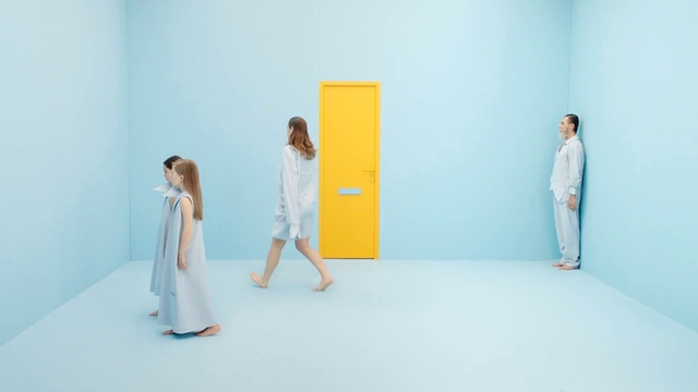 Video Reference: White, Blue, Yellow, Room, Photography, Furniture, Gesture, Art