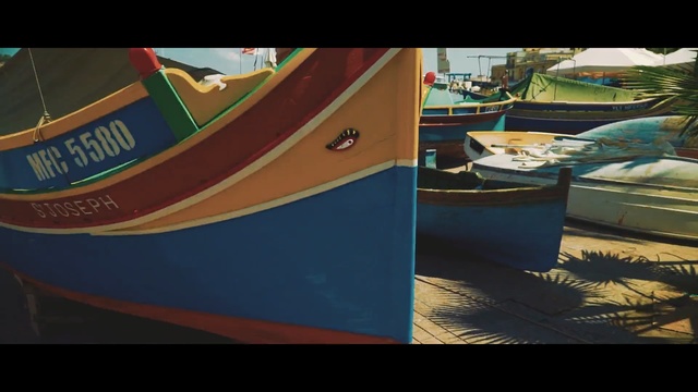 Video Reference: blue, green, boat, water, water transportation, mode of transport, vehicle, watercraft, reflection