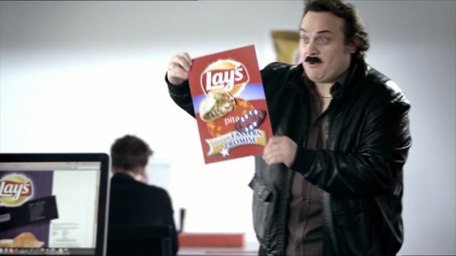 Video Reference: Advertising, Fun, Junk food, Font, Photography, Display advertising, Top, T-shirt, Smile, Jacket, Person