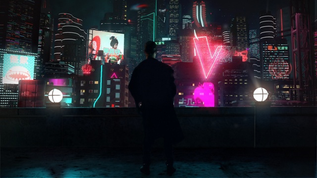 Video Reference: Light, Neon, Darkness, Metropolis, Night, Lighting, Metropolitan area, City, Urban area, Midnight